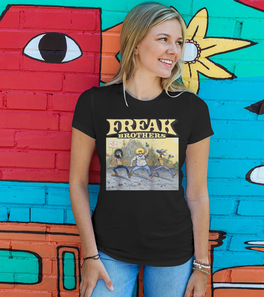 Freak Brothers Lucky Protest Day In The City T-Shirt