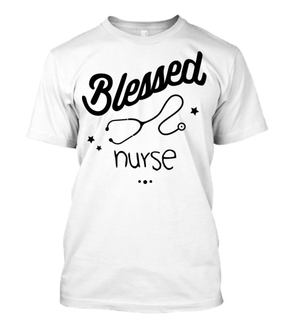 Blessed Nurse Stethoscope T-Shirt