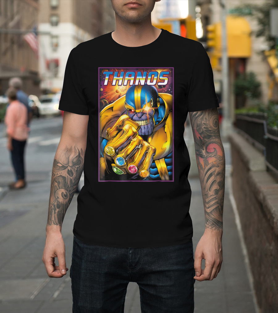 Thanos Infinity Gauntlet Marvel Cosmic Power Gems T-Shirt