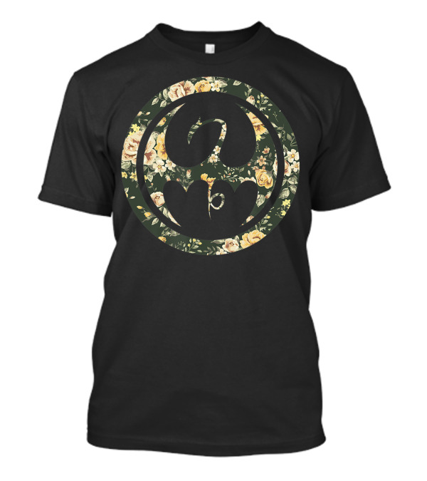 Marvel Iron Fist Dragon Floral Hawaiian Emblem T-Shirt