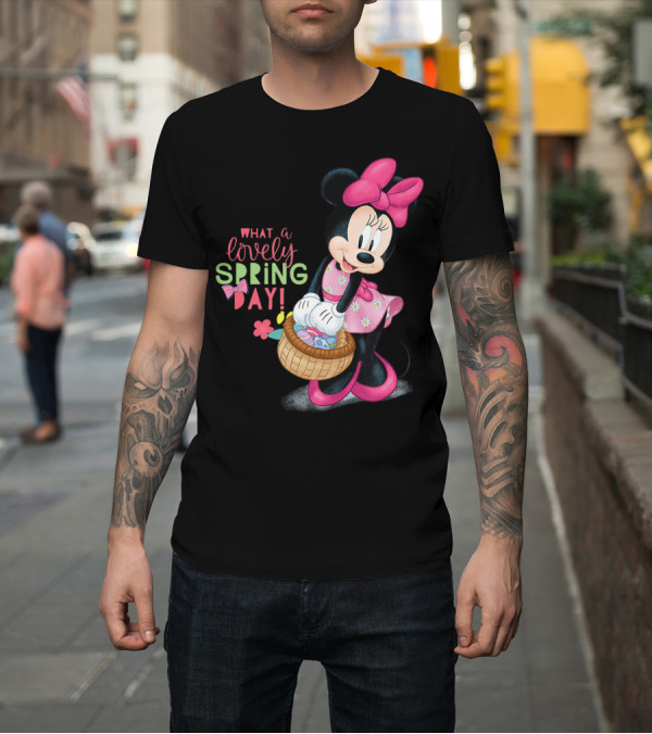Shirt: Minnie Mouse Disney Easter What a Lovely Spring Day T-Shirt Minnie Mouse Disney Easter What a Lovely Spring Day T-Shirt