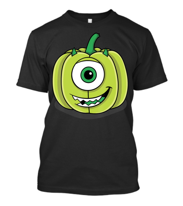 Disney Pixar Monsters Inc Mike Green Pumpkin Face T-Shirt