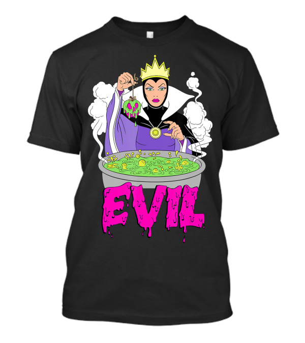 Disney Villains Evil Queen Grime Cauldron And Poison Apple T-Shirt
