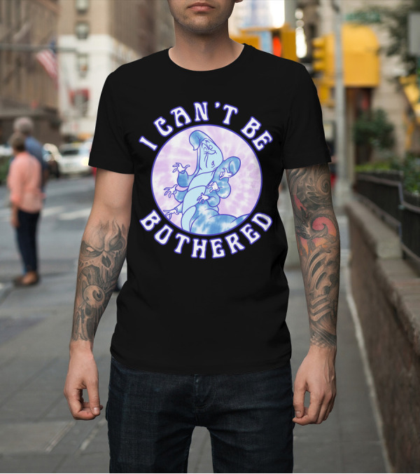 Shirt: Disney Alice In Wonderland Caterpillar I Can't Be Bothered Violet Tie-Dye Circle T-Shirt Disney Alice In Wonderland Caterpillar I Can't Be Bothered Violet Tie-Dye Circle T-Shirt