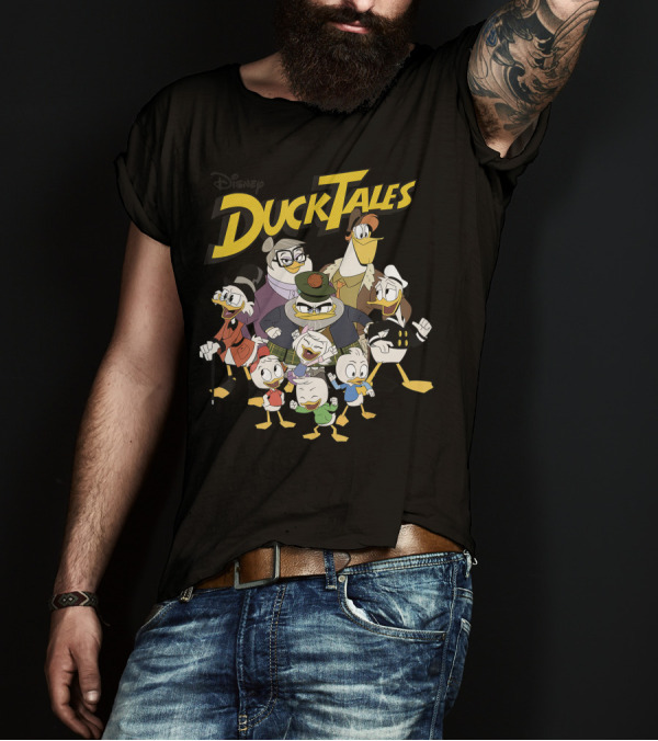 Disney DuckTales Character Group Illustration K7 T-Shirt