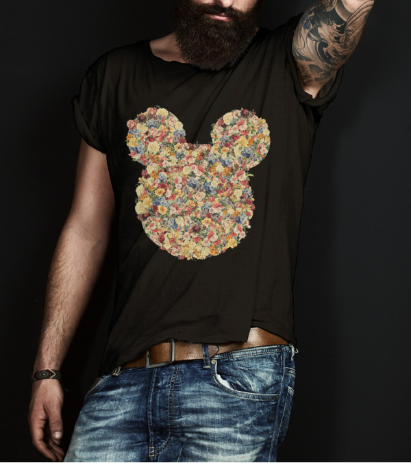 Disney Mickey And Friends Mickey Mouse Floral T-Shirt