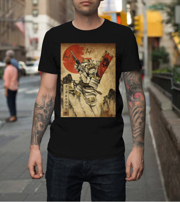 Shirt: Star Wars Galactic Republic Kanji Samurai Warrior Flag Japanese T-Shirt Star Wars Galactic Republic Kanji Samurai Warrior Flag Japanese T-Shirt