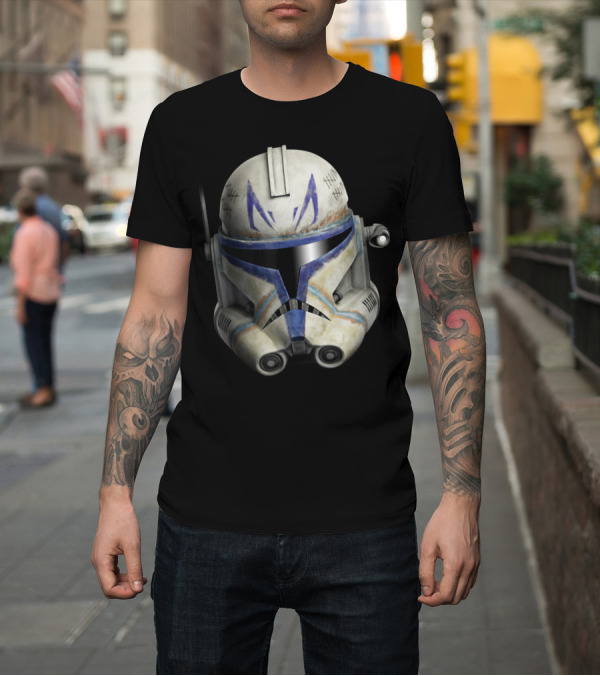 Shirt: Star Wars The Clone Wars Clone Captain Rex Helmet T-Shirt Star Wars The Clone Wars Clone Captain Rex Helmet T-Shirt
