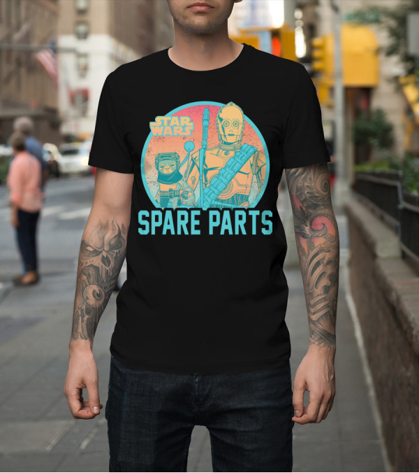 Shirt: Star Wars Babu Frik C-3PO Spare Parts T-Shirt Star Wars Babu Frik C-3PO Spare Parts T-Shirt