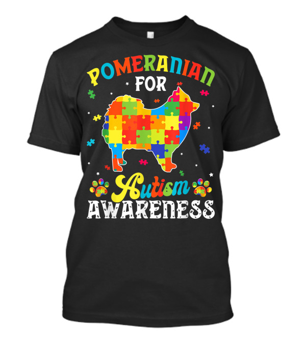 Pomeranian For Autism Awareness T-Shirt