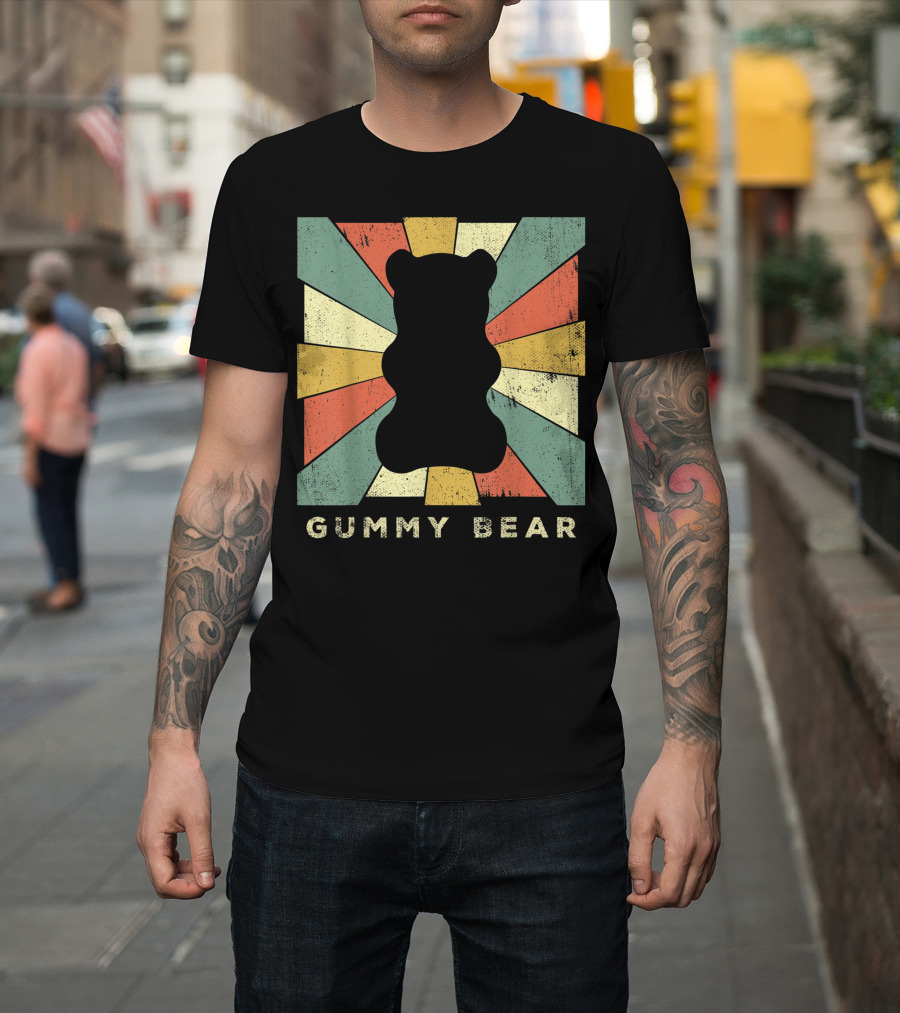 Vintage Gummy Bear Retro Starburst T-Shirt