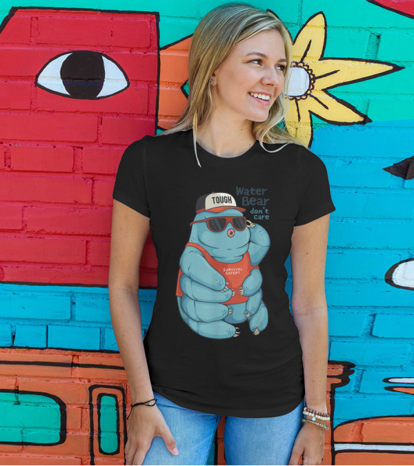 Tardigrade Water Bear Tough Survival Expert Don't Care T-Shirt