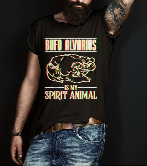 Bufo Alvarius Is My Spirit Animal Psychedelic Retro Toad T-Shirt