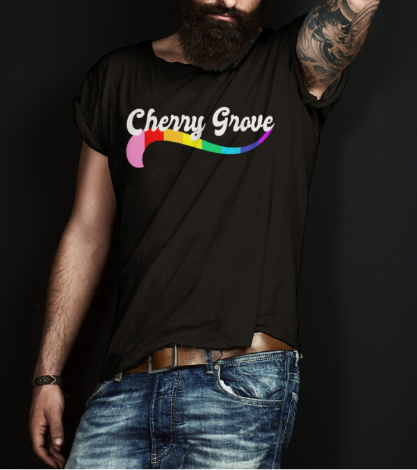 Cherry Grove Fire Island Gay Pride Queer Love Rainbow T-Shirt