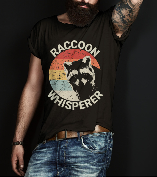 Raccoon Whisperer Vintage Raccoon Feeder Pet Raccoons Love T-Shirt