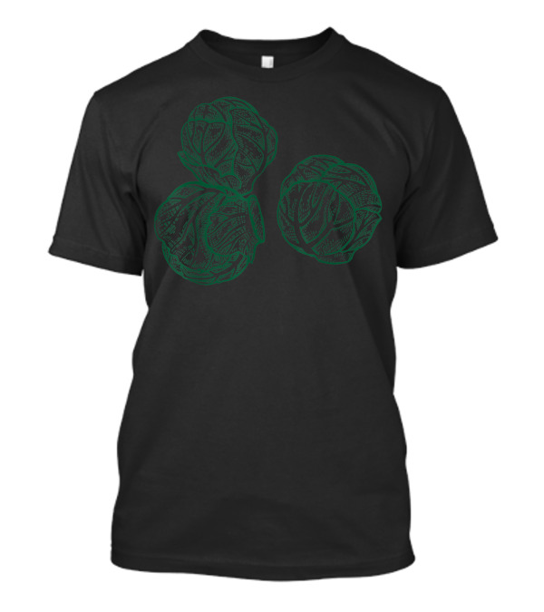 Vegetable Vintage Vegetarian Brussels Sprouts Trio T-Shirt
