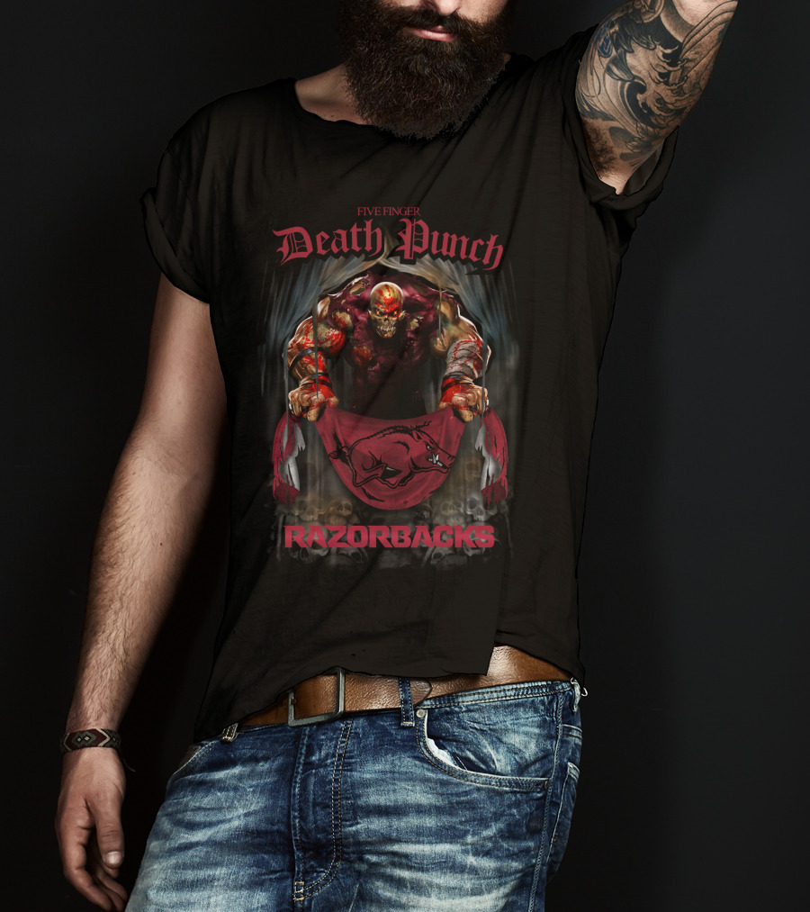 Five Finger Death Punch Razorbacks Arkansas T-Shirt