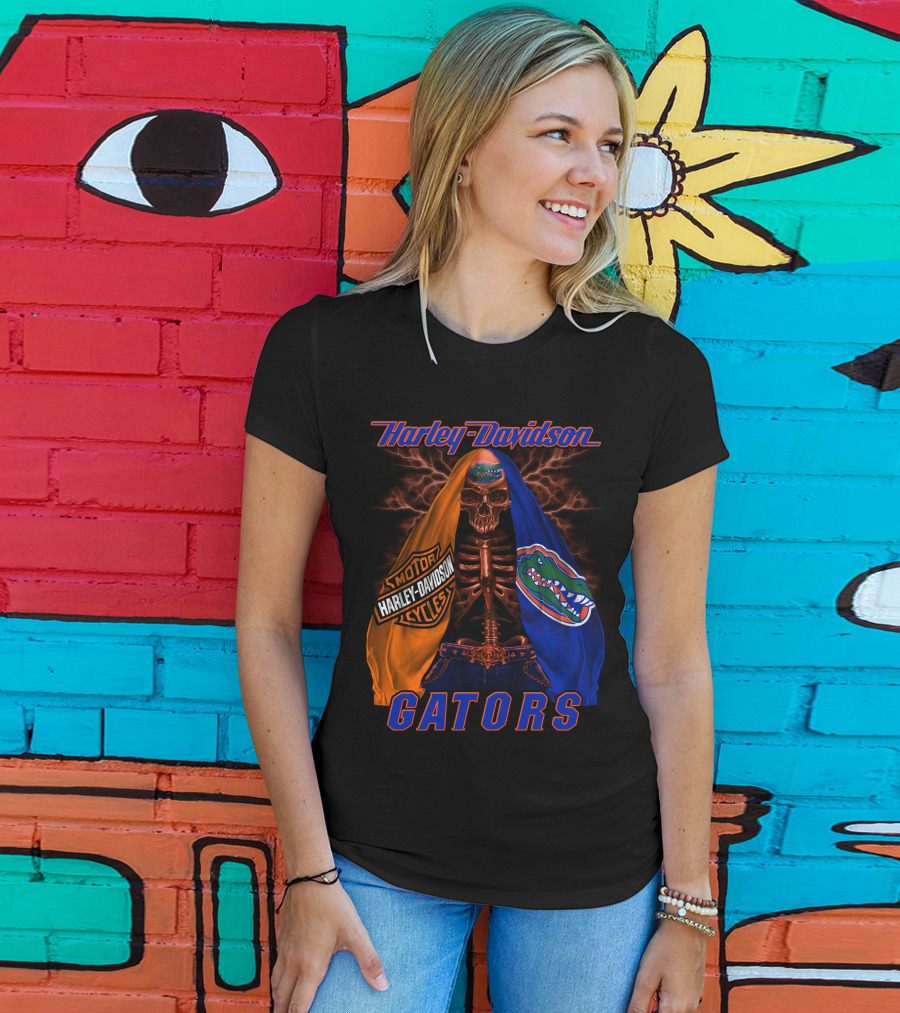 Harley Davidson Florida Gators Skeleton Hd M2D23 T-Shirt