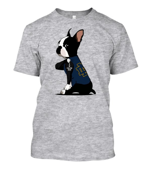 Notre Dame Fighting Irish ND Logo Bulldog I Love Fighting Irish T-Shirt