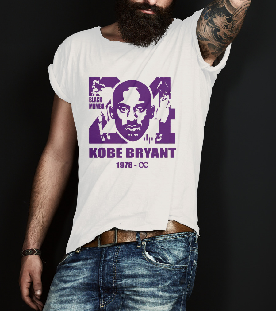 Kobe Bryant Black Mamba Legend Never Die 1978 Infinity T-Shirt