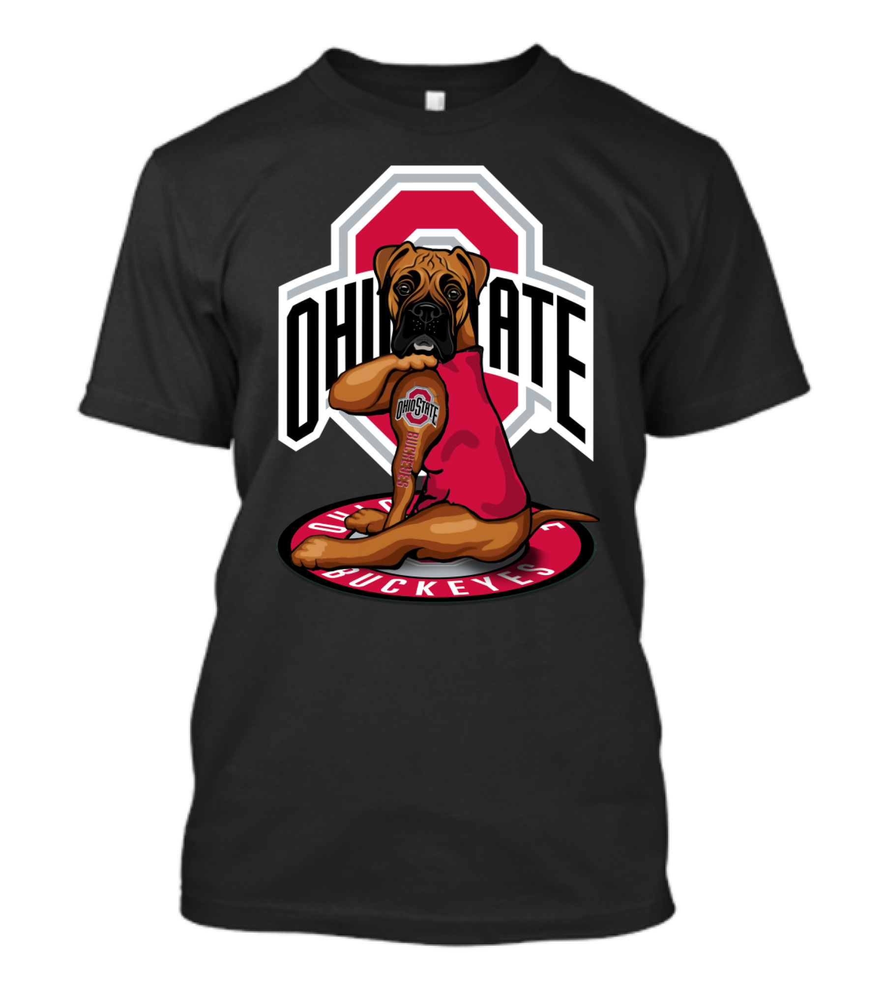Ohio State Buckeyes Dog In T-Shirt