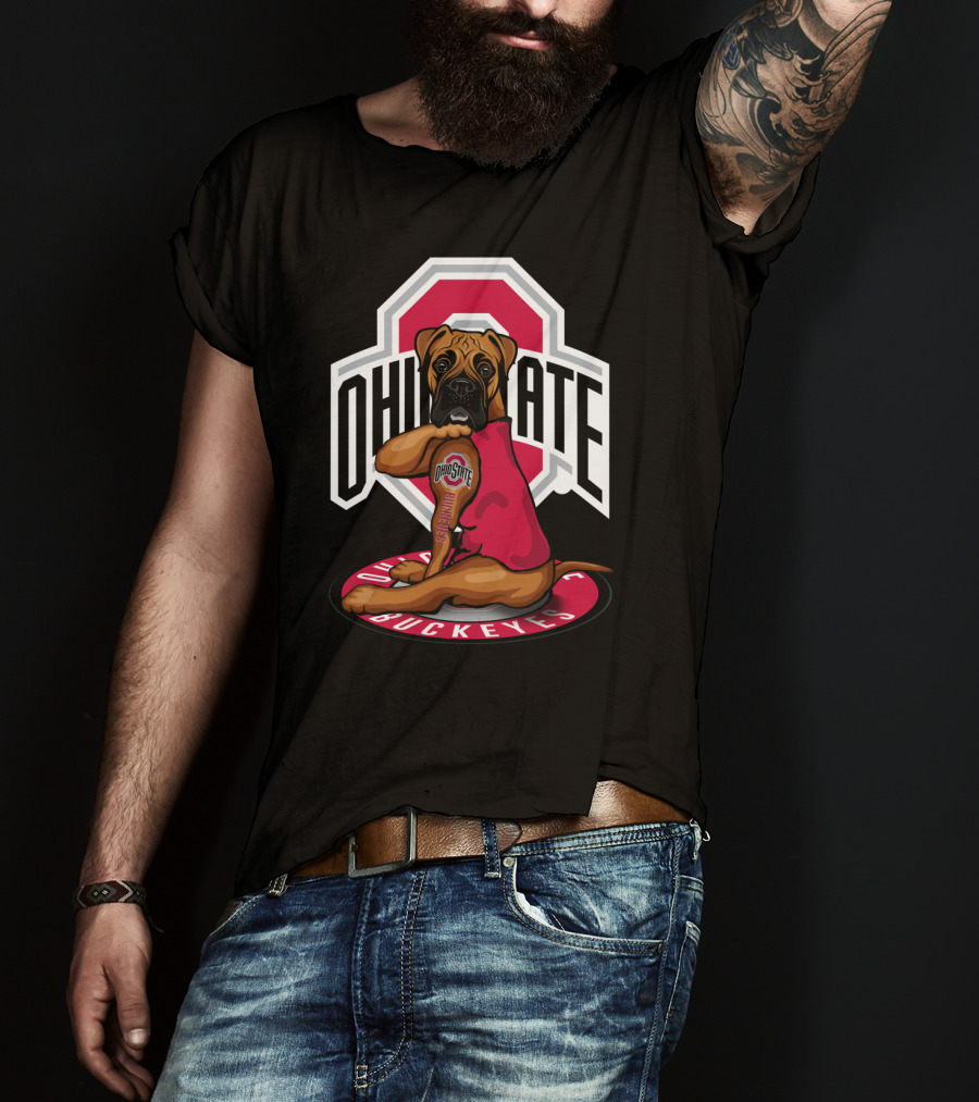 Ohio State Buckeyes Dog In T-Shirt