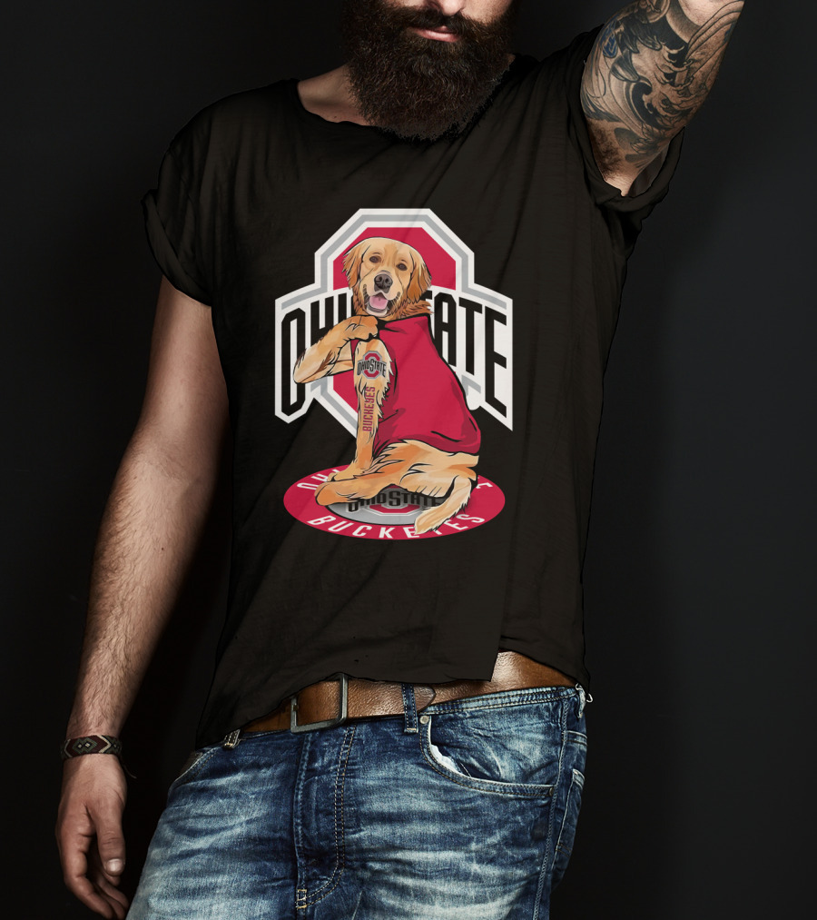 Ohio State Buckeyes Golden Retriever T-Shirt