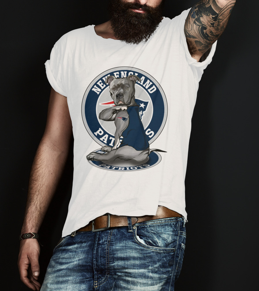 New England Patriots Pitbull Fan T-Shirt