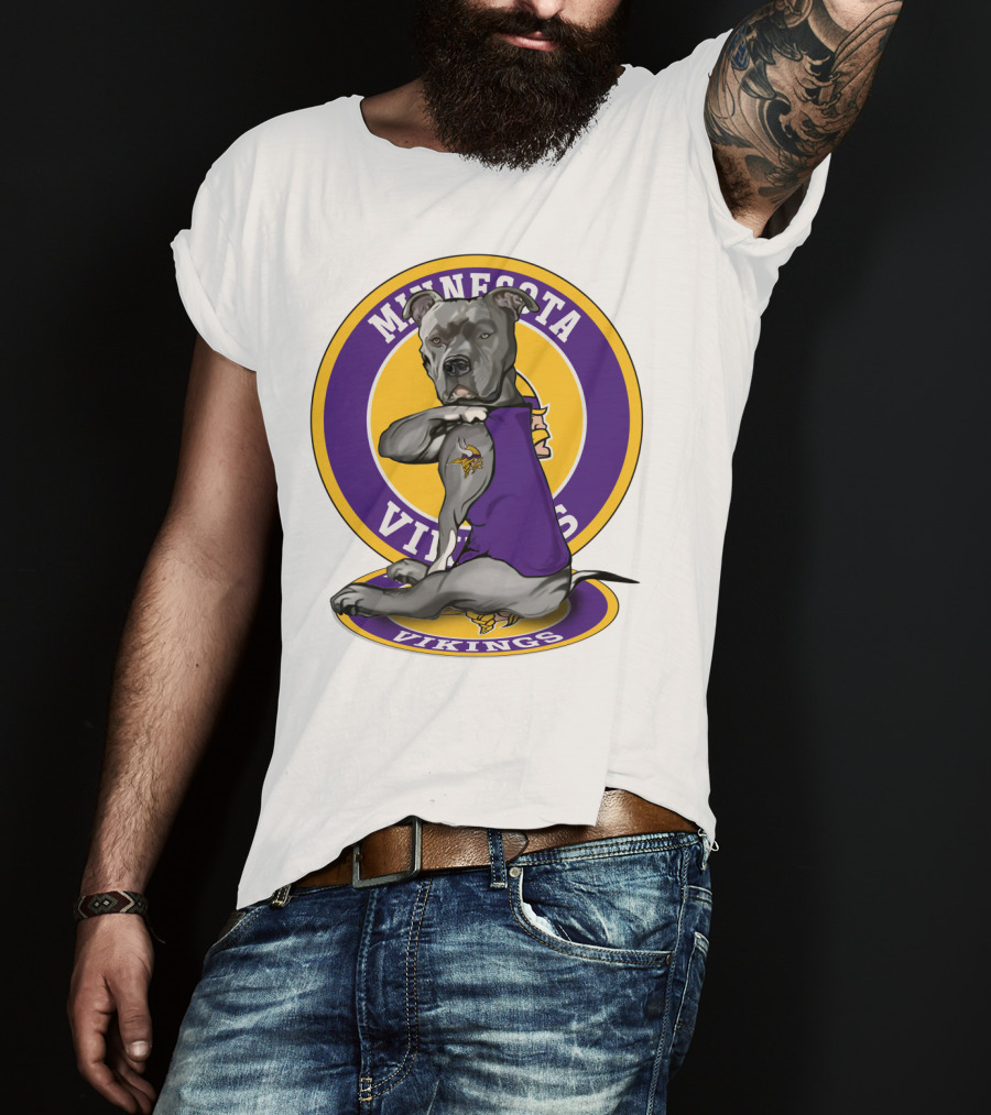 Minnesota Vikings Pitbull T-Shirt