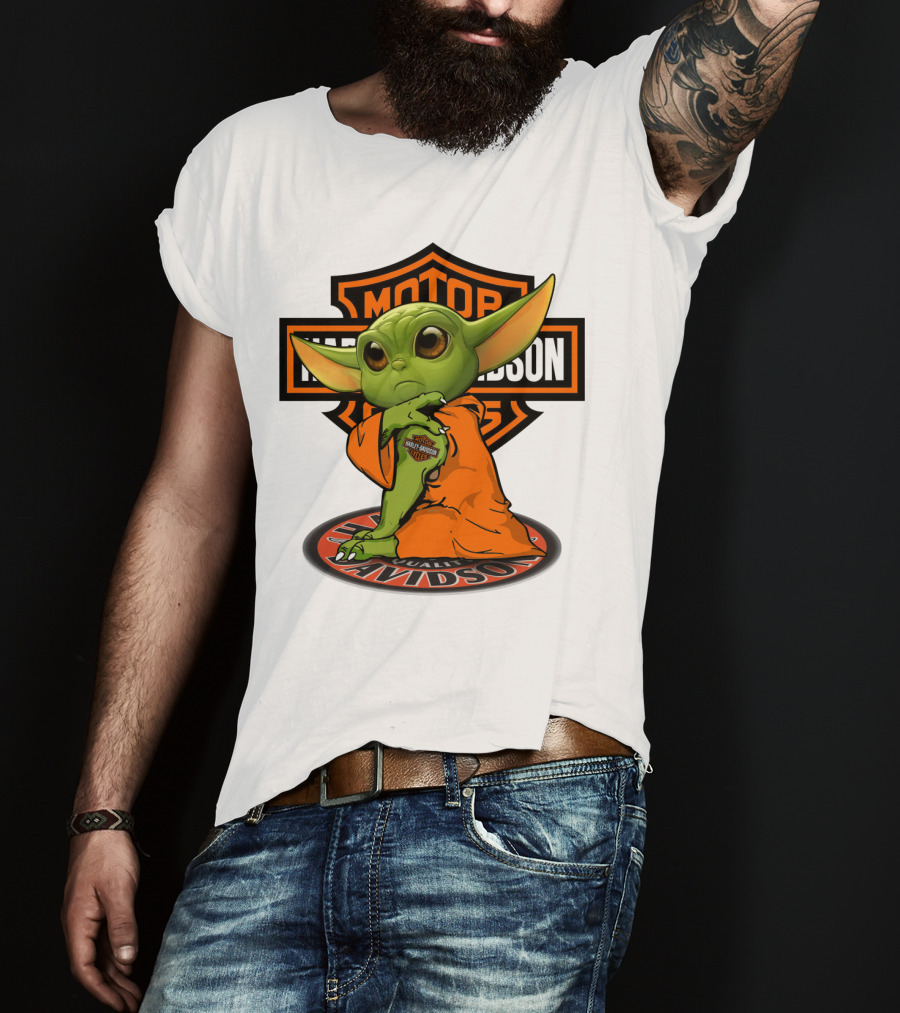 Harley Davidson Yoda Motorcycles T-Shirt