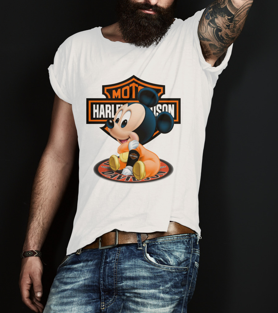 Harley Davidson Moto Mickey Mouse T-Shirt