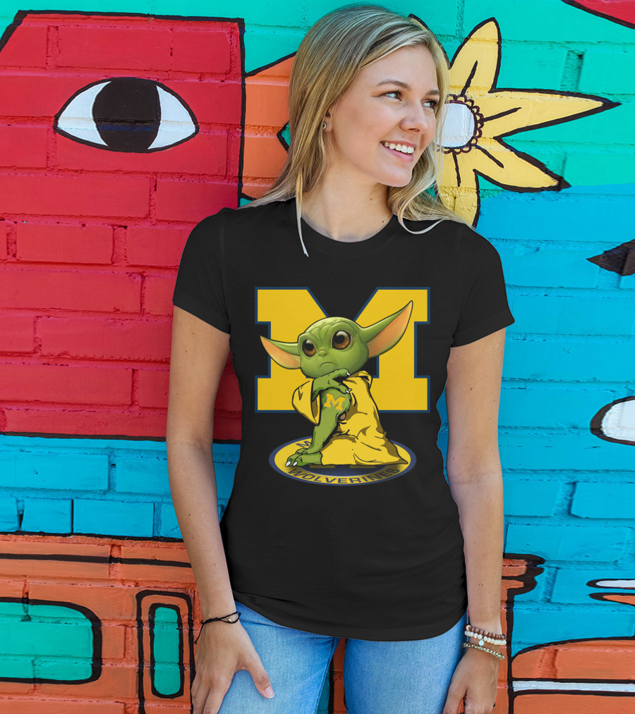 Michigan Wolverines Yoda T-Shirt