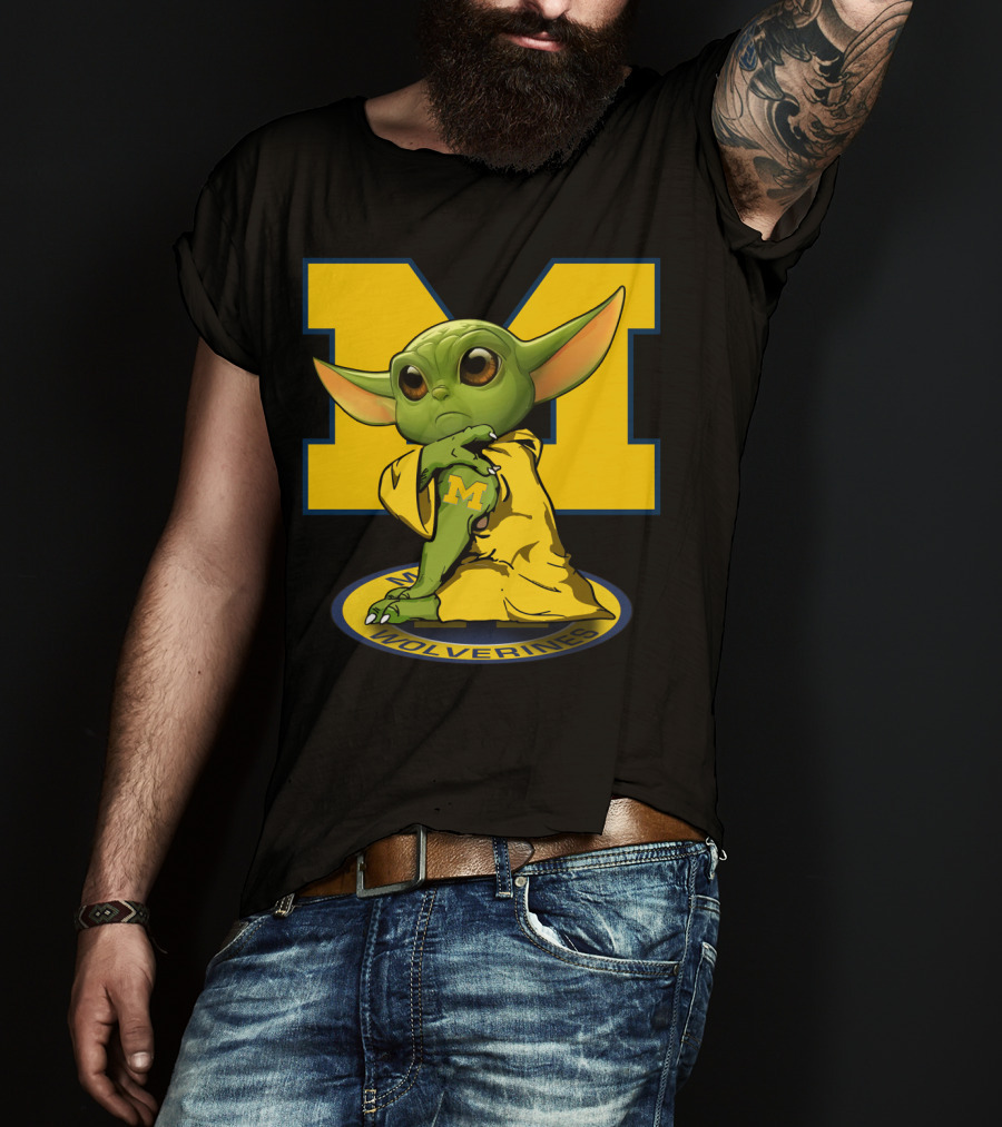 Michigan Wolverines Yoda T-Shirt