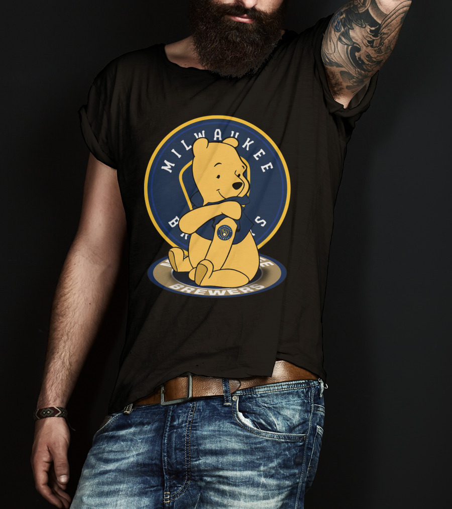 Milwaukee Brewers Pooh Crossover T-Shirt