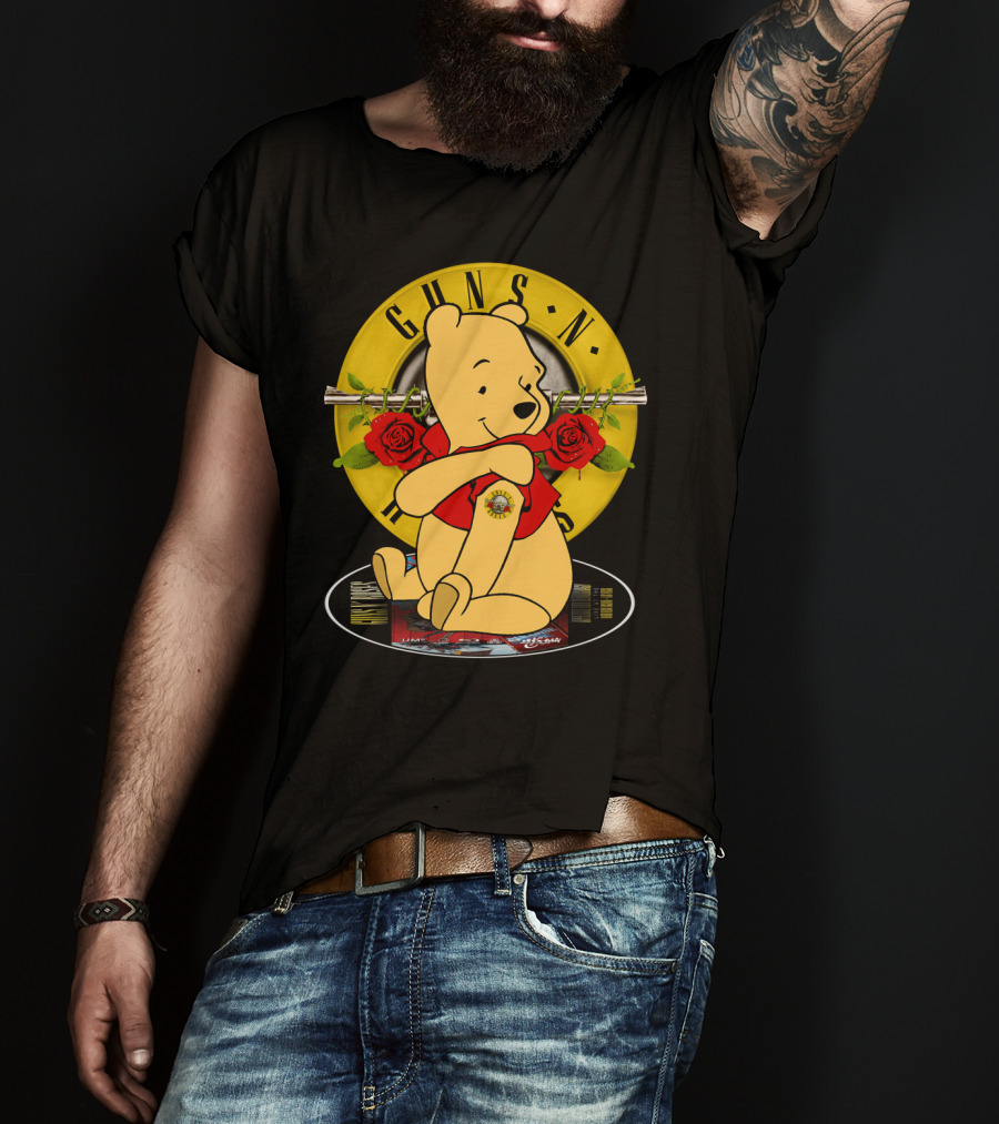 Guns N’ Roses Pooh Bear Mashup T-Shirt