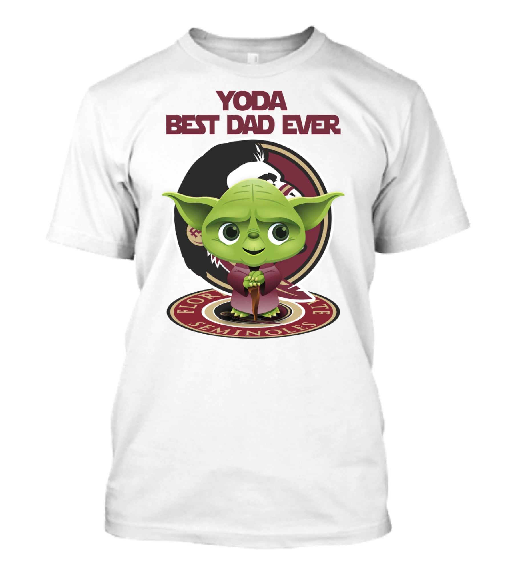 Yoda Best Dad Ever Florida State Seminoles T-Shirt