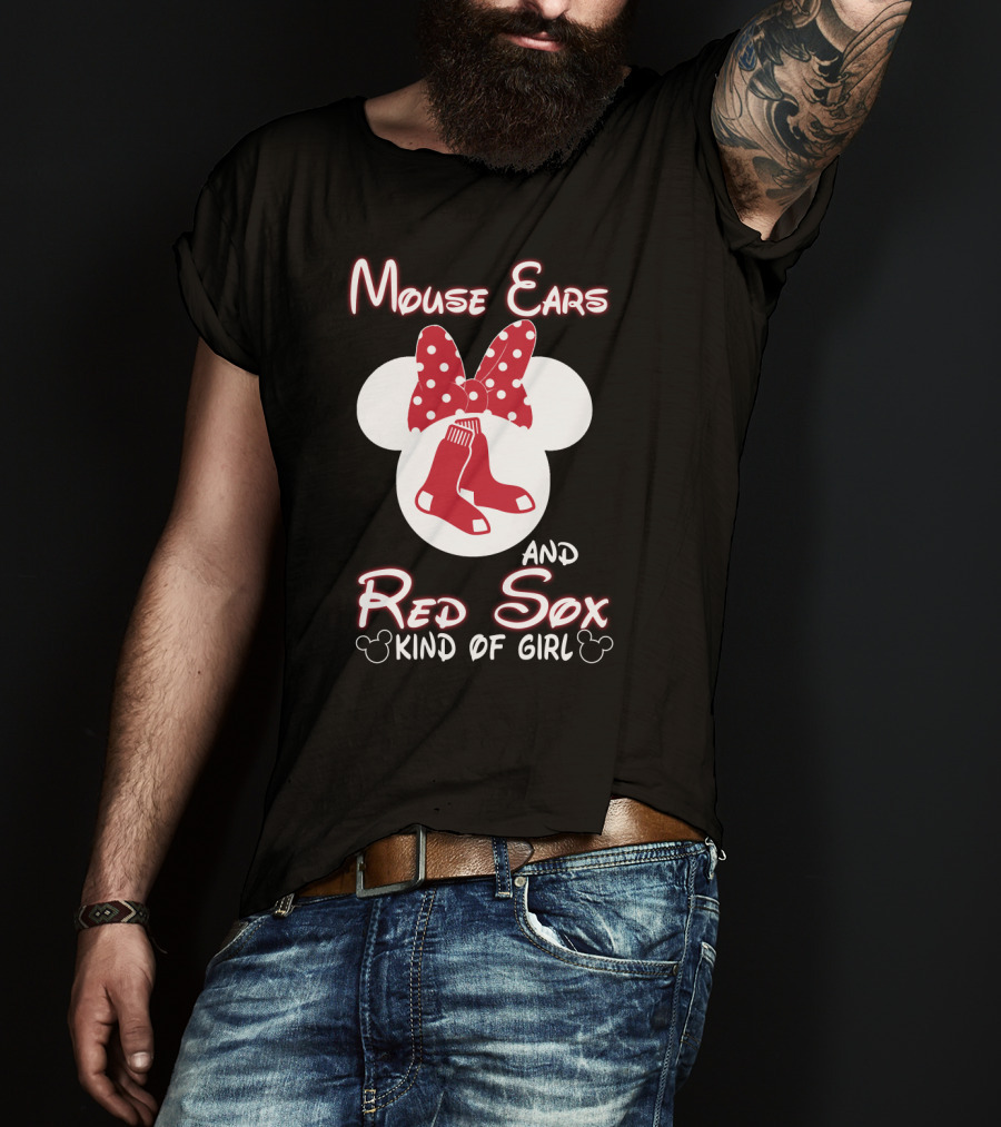 Mouse Ears And Red Sox Kind Of Girl T-Shirt