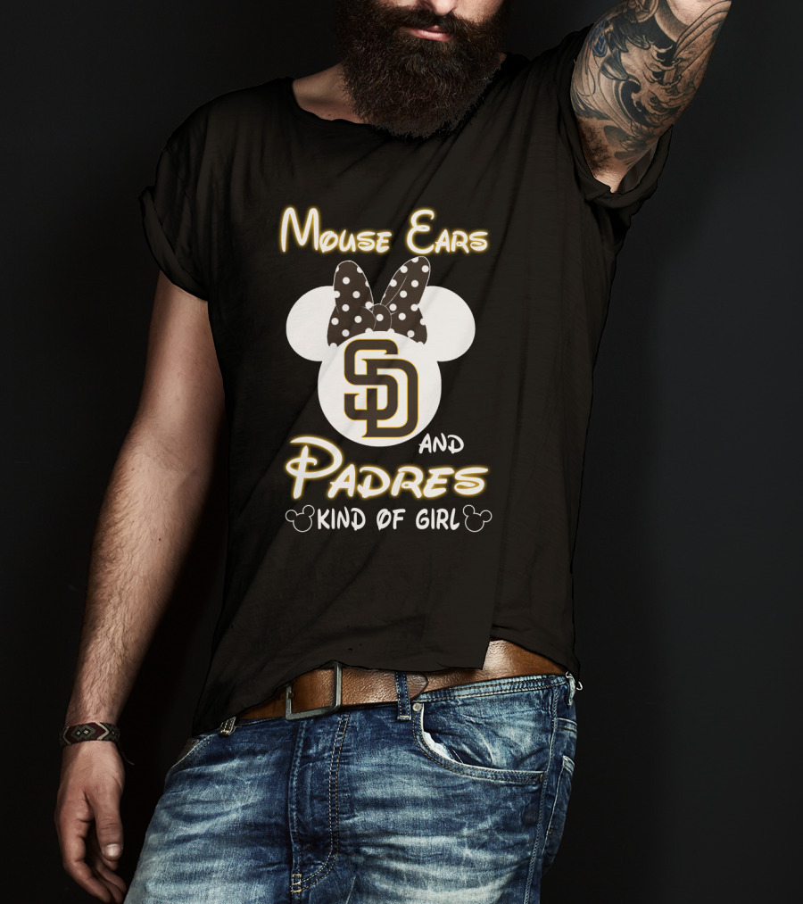 Mouse Ears And Padres Kind Of Girl T-Shirt