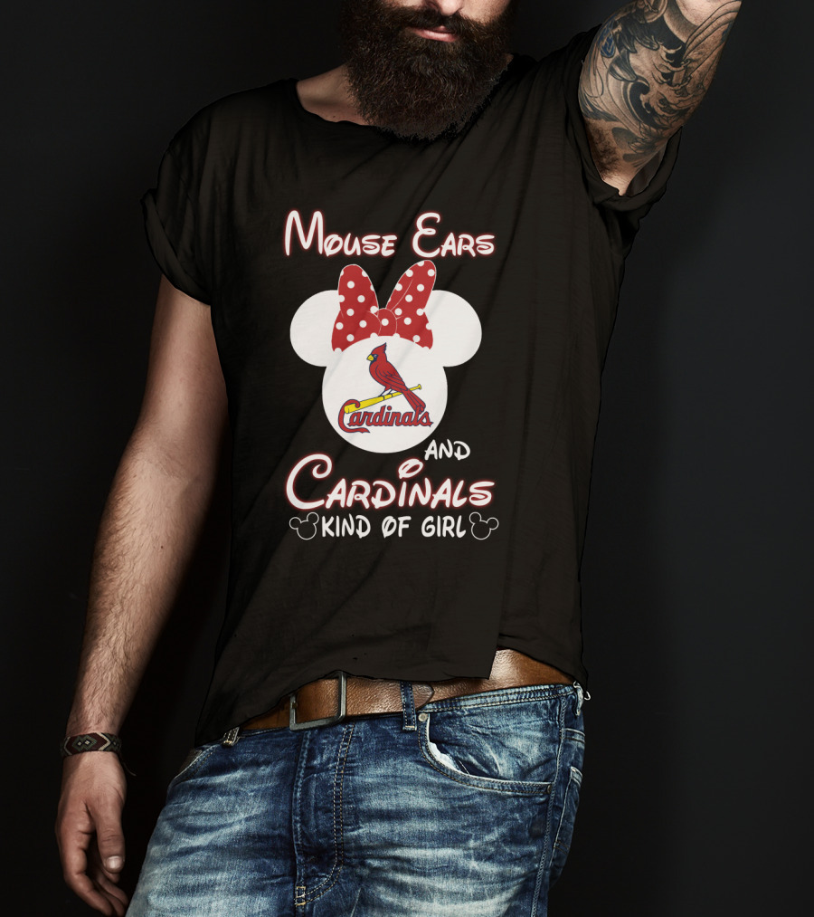 Mouse Ears And Cardinals Kind Of Girl T-Shirt