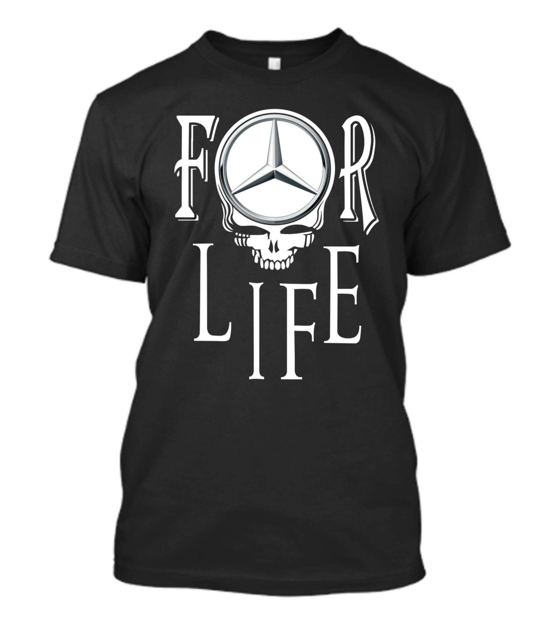 Mercedes Grateful Dead Skull Symbol For Life T-Shirt