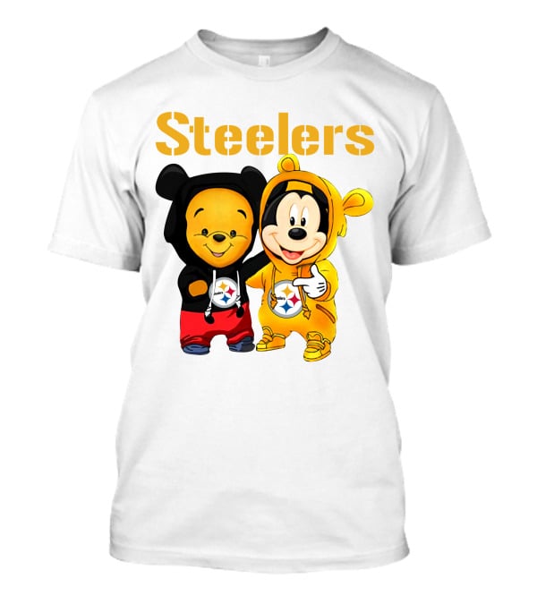 Steelers Pooh Mickey T-Shirt