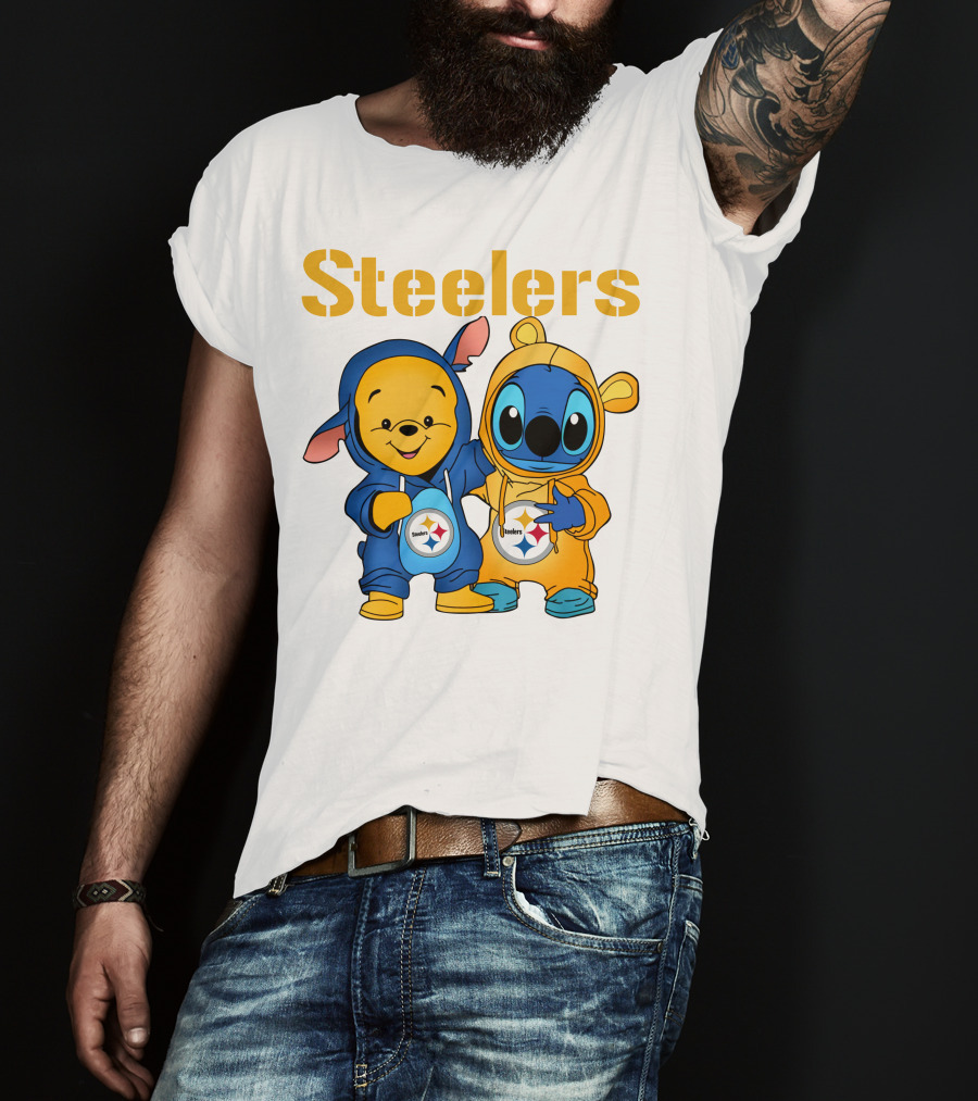 Steelers Pooh Stitch T-Shirt