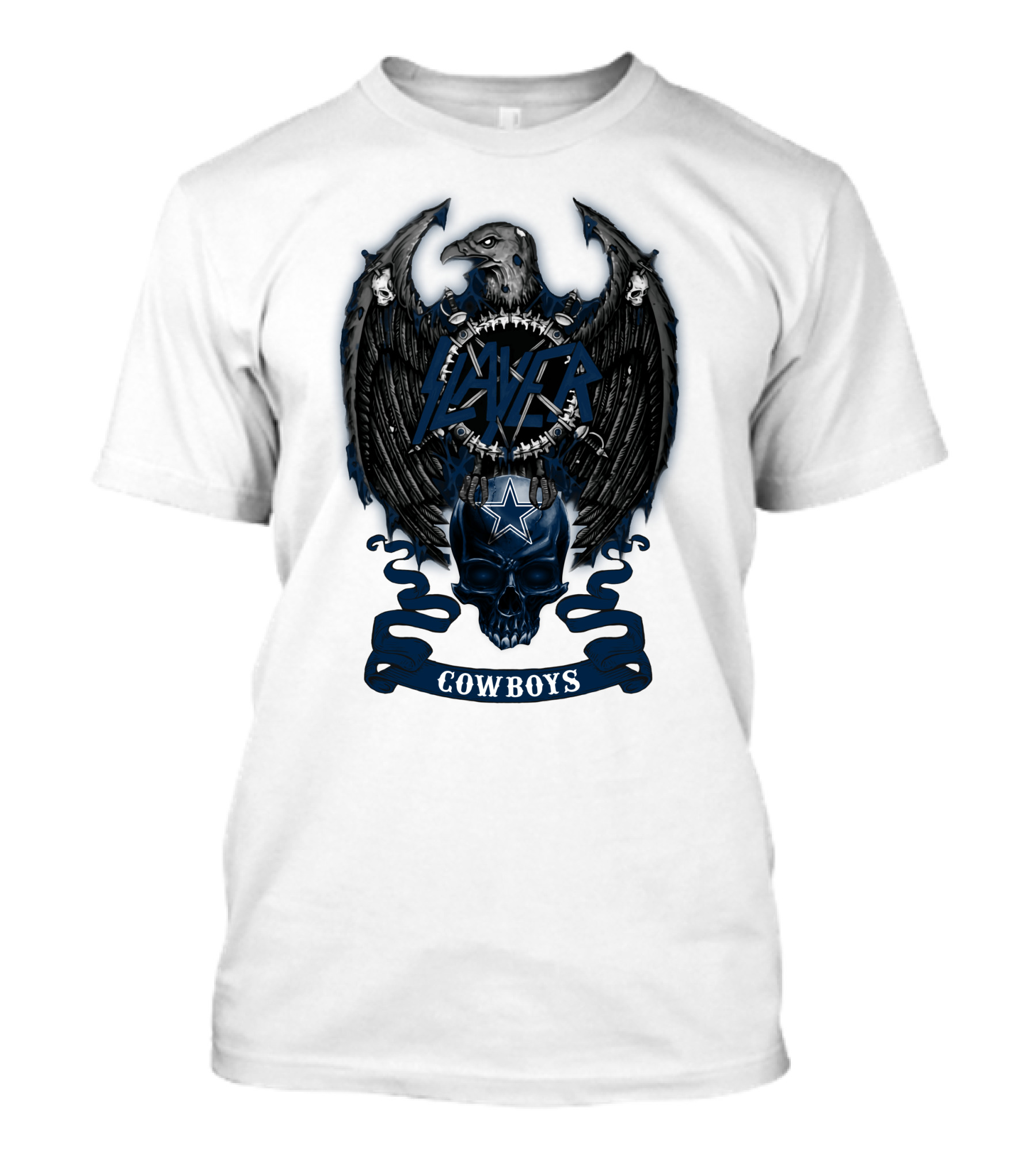 Slayer Cowboys Skull With Eagle And Star T-Shirt