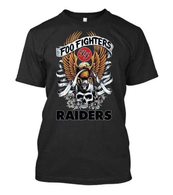 Foo Fighters Raiders Skull And Eagle T-Shirt