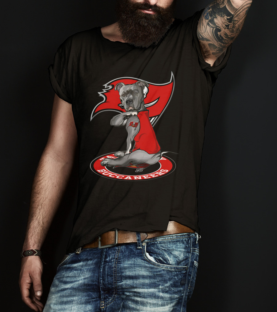 Tampa Bay Buccaneers Dog Pit Bull T-Shirt
