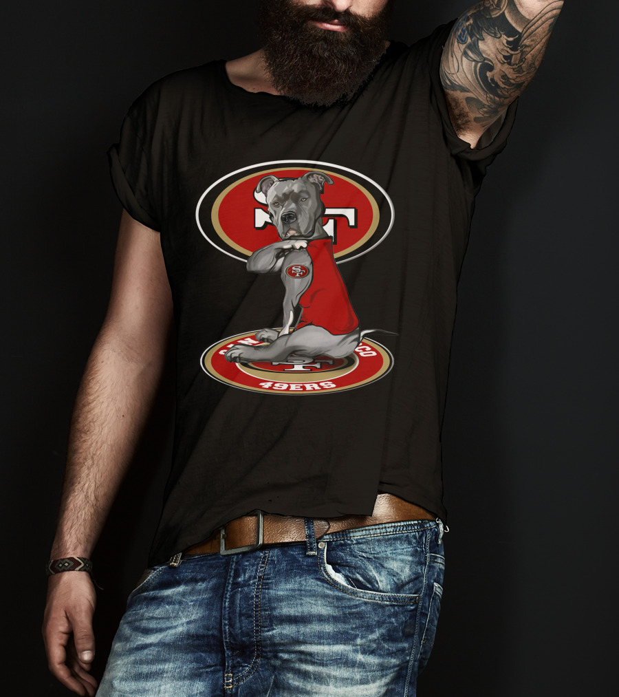 San Francisco 49ers Dog Logo With 28 T-Shirt