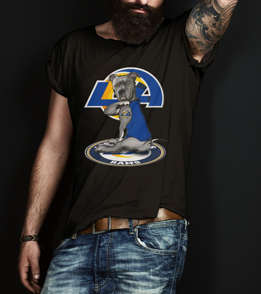 LA Rams Dog Mascot 26 Los Angeles Rams T-Shirt