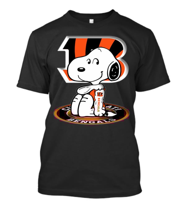 Bengals Snoopy Cincinnati Stripes B T-Shirt