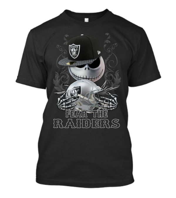 Raider Skull Fear The Raiders Las Vegas Raiders Helmet And Cap T-Shirt