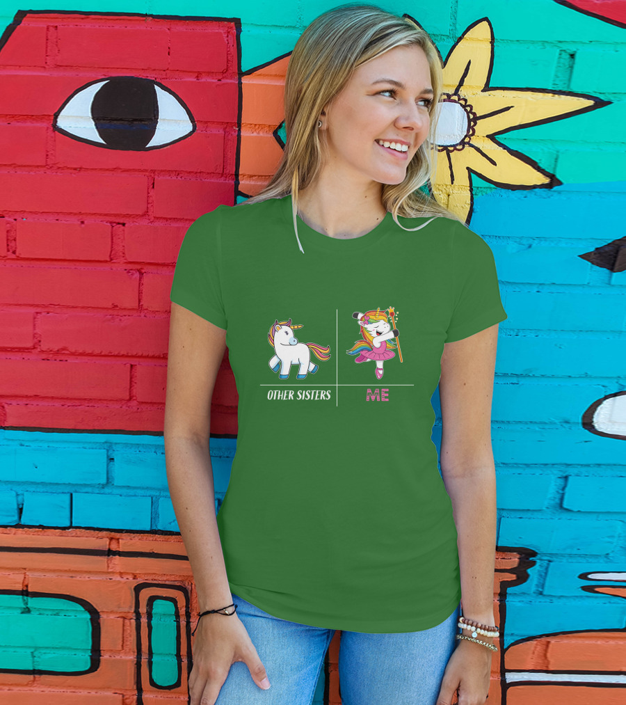 Other Sisters Me Cute Unicorn Ballerina T-Shirt